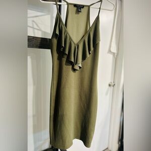 Street wear society green dress with straps small new